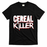 Cereal Killer Funny Halloween Costume T-Shirt - Black