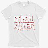 Cereal Killer Funny Halloween Costume T-Shirt - White