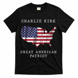 Charlie Kirk Great American Patriot T-Shirt - Black