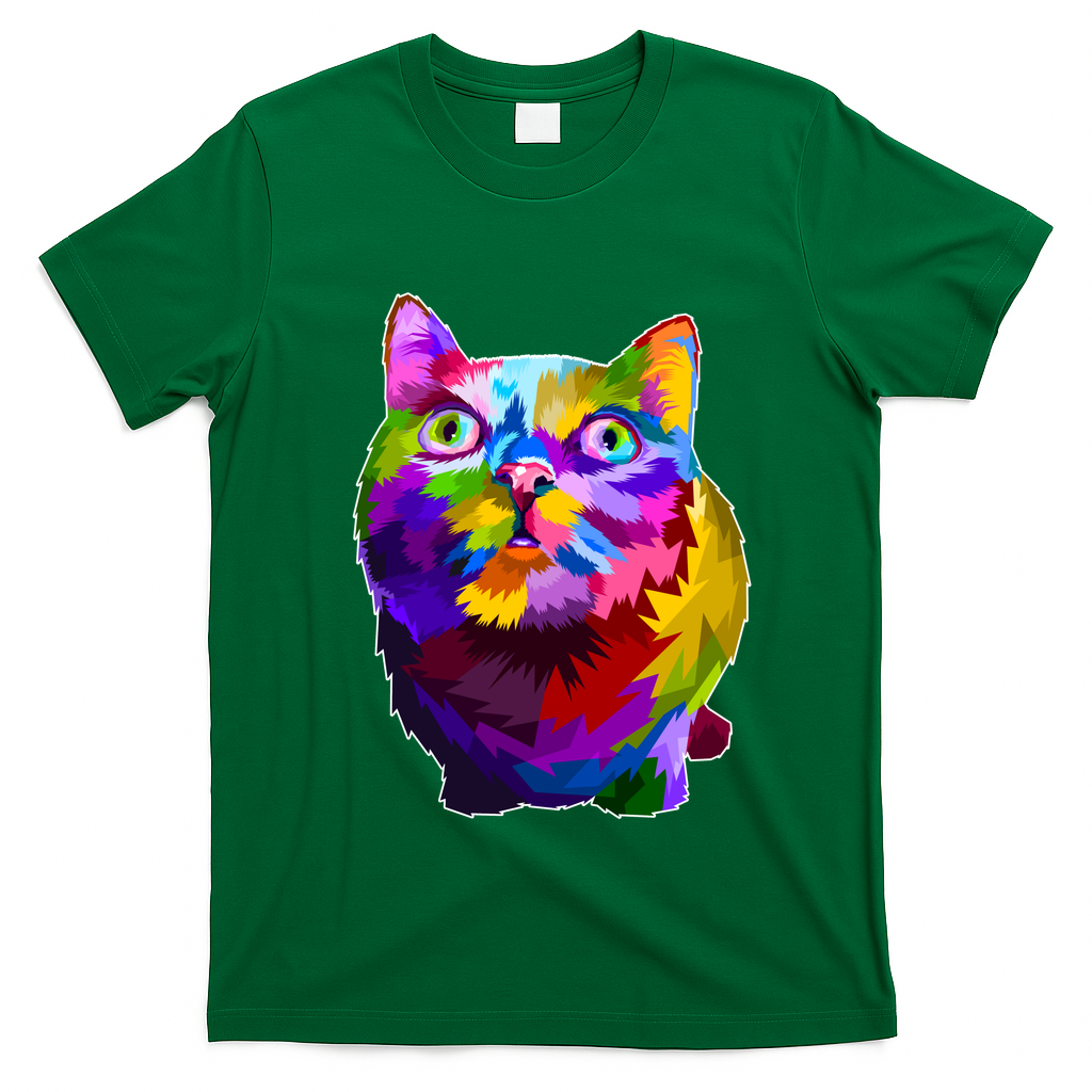 Colorful Kitten Nose Boop T-Shirt