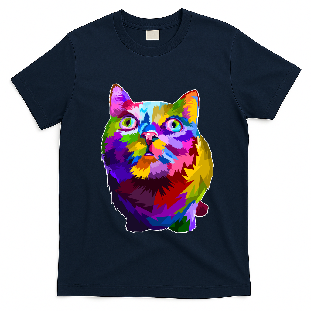 Colorful Kitten Nose Boop T-Shirt