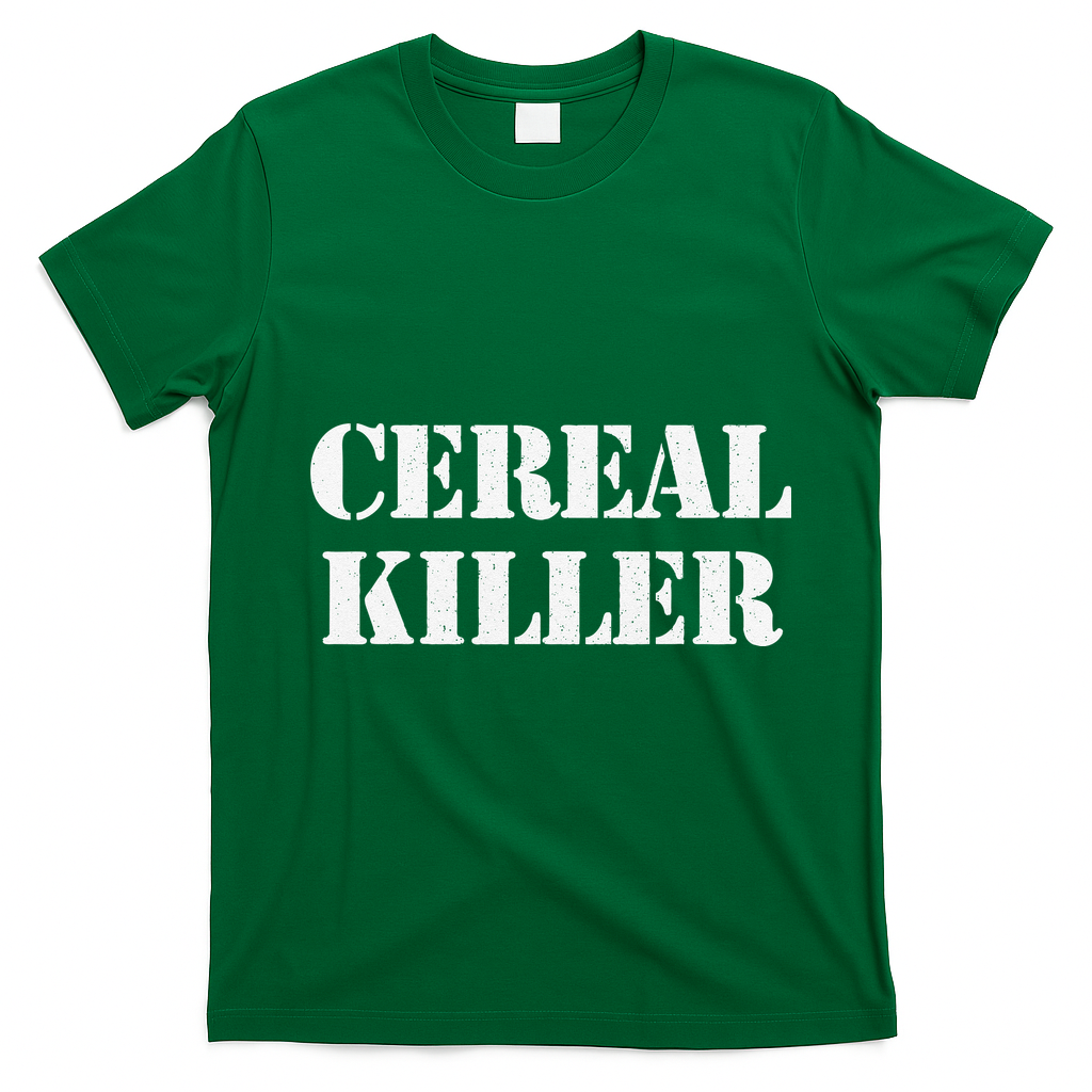 Cereal Killer Released Funny Halloween T-Shirt - Irish Green