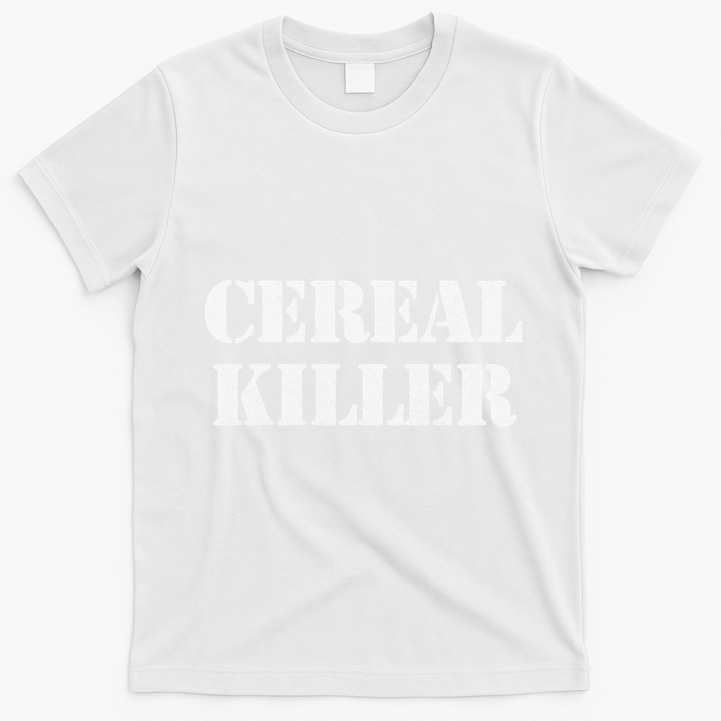 Cereal Killer Released Funny Halloween T-Shirt - White