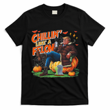 Chillin Like A Felon Donald Trump Buschlight Beer Halloween T-Shirt - Black