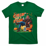 Chillin Like A Felon Donald Trump Buschlight Beer Halloween T-Shirt - Irish Green
