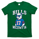Cat Lovers Bills Meowfia Funny Football T-Shirt