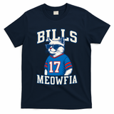 Cat Lovers Bills Meowfia Funny Football T-Shirt