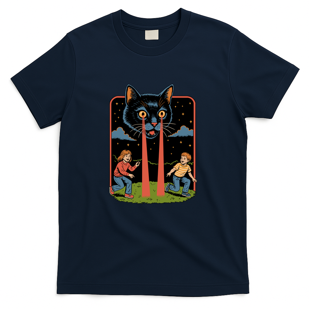Cat Laser Eyes - Navy