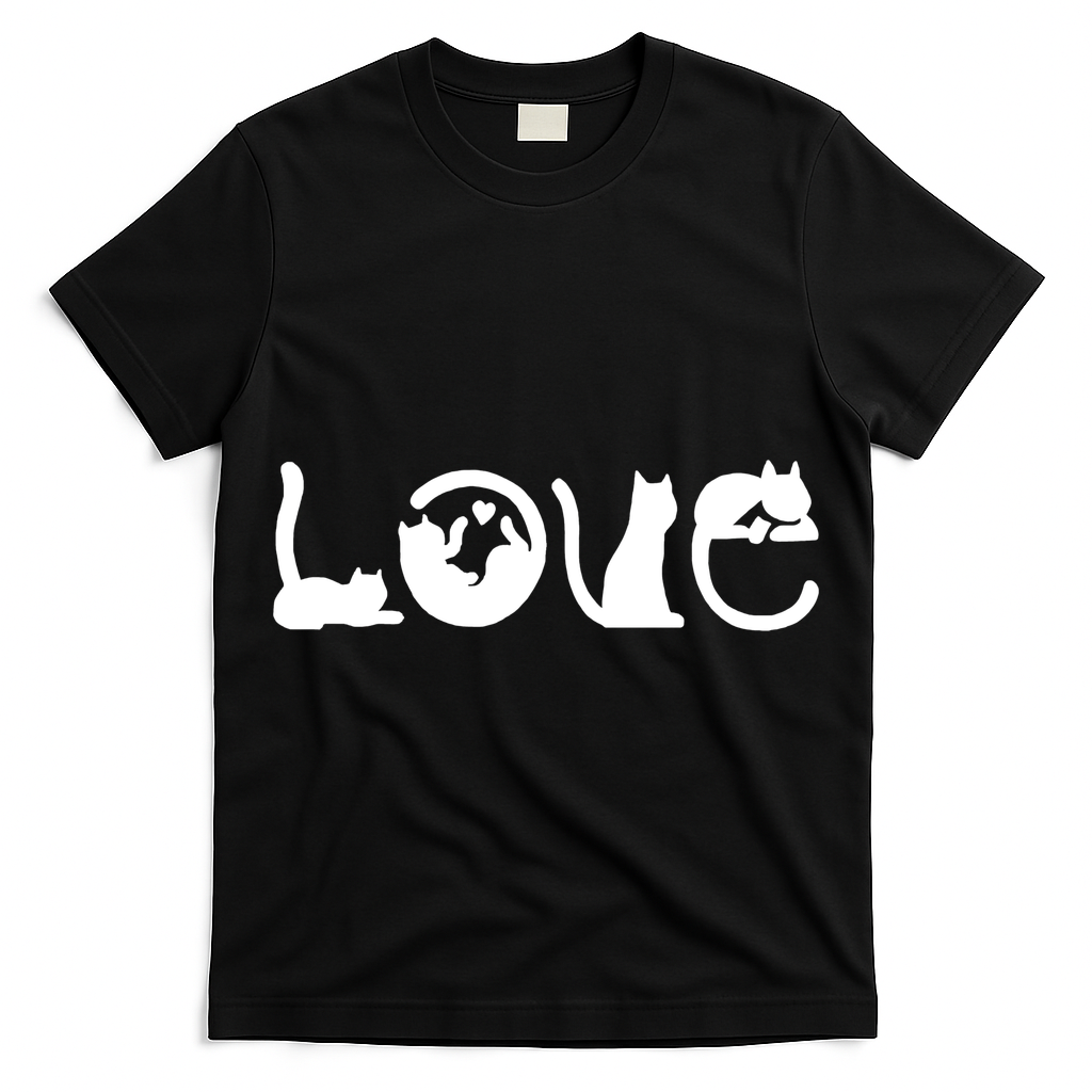 Cats Love Logo T-Shirt