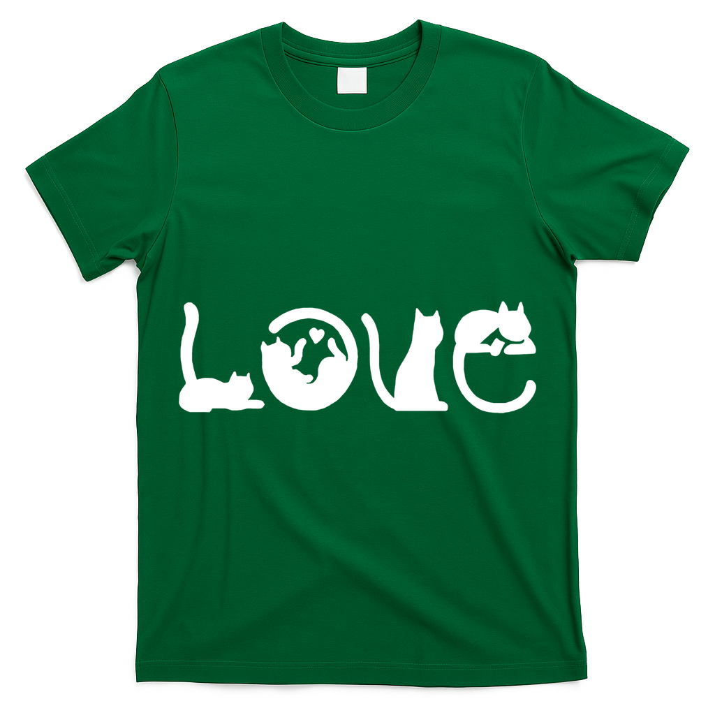 Cats Love Logo T-Shirt