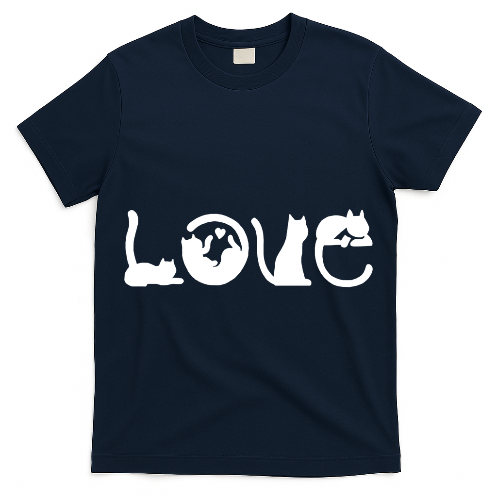 Cats Love Logo T-Shirt