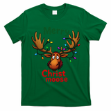Christmas Lights Moose Merry Christmoose T-Shirt - Irish Green