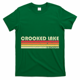 Crooked Lake Michigan Funny Fishing Camping Summer Gift T-Shirt