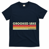 Crooked Lake Michigan Funny Fishing Camping Summer Gift T-Shirt
