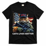 Cats Lives Matter Funny Trump 2024 Cat Maga Gift T-Shirt