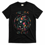 Cat Lovers Mother Of Cats Mix Flower T-Shirt