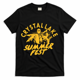 Crystal Lake Summer Fest Horror Movie Fan T-Shirt - Black