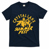 Crystal Lake Summer Fest Horror Movie Fan T-Shirt - Navy