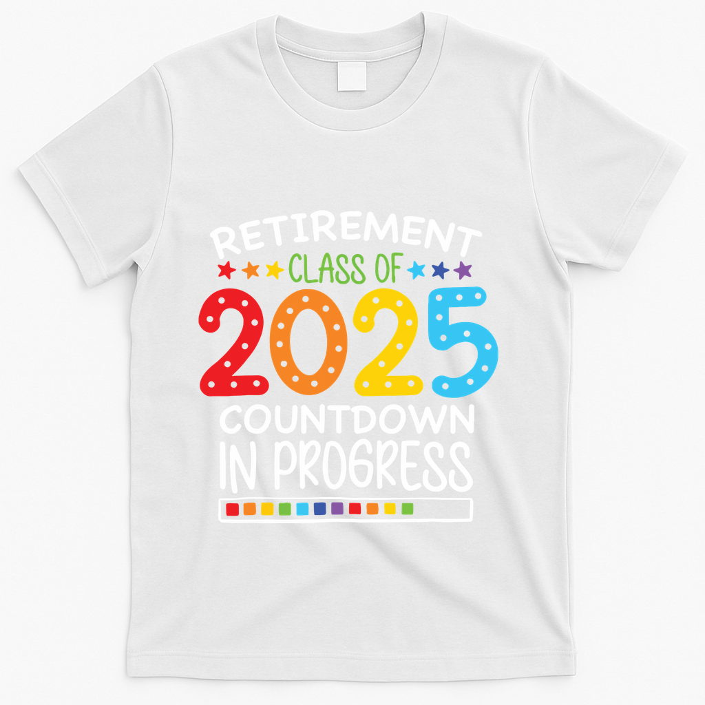 Countdown Loading Teacher T-Shirt - White