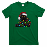 Christmas Lights Tangled Cat - Green