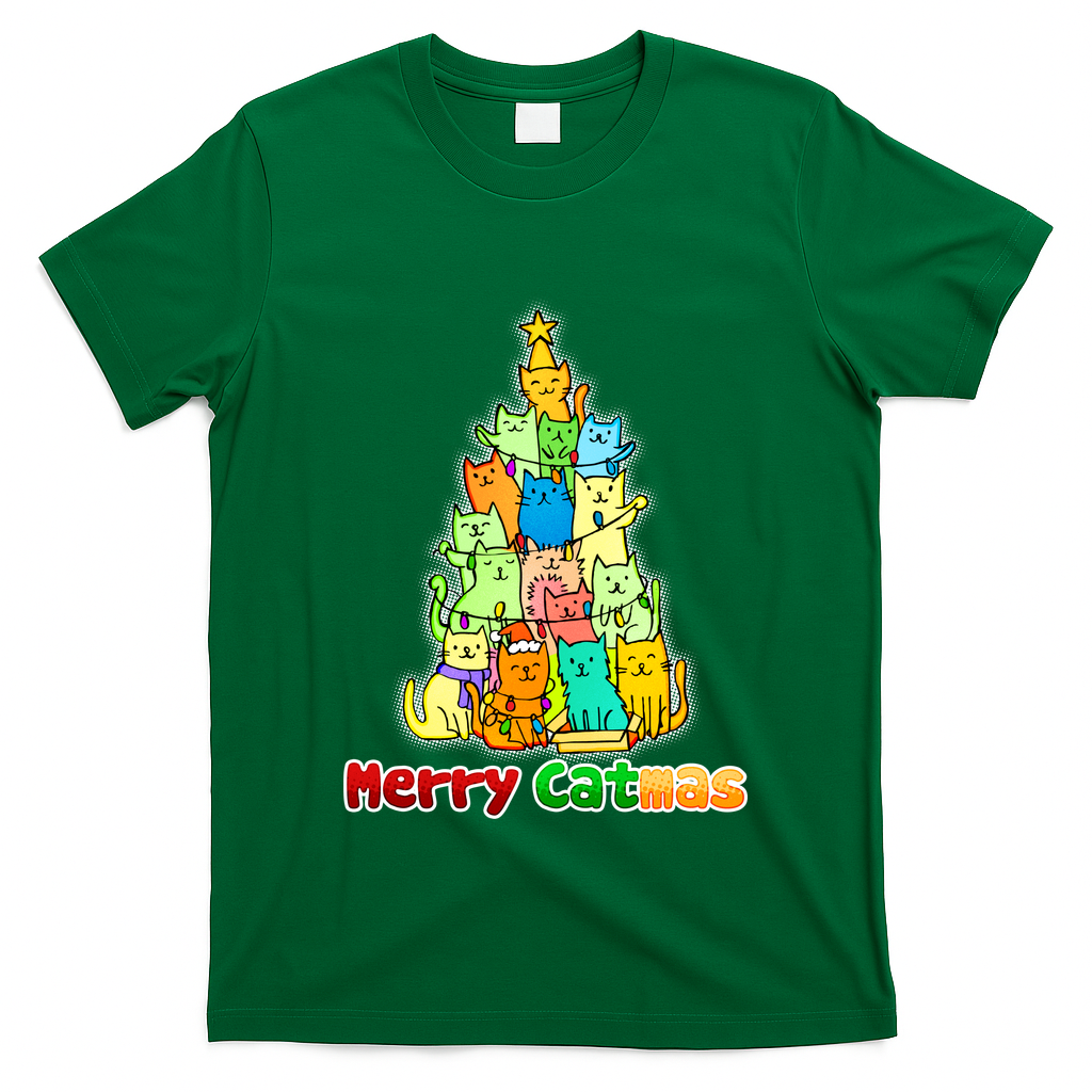 Christmas Merry Catmas Tree T-Shirt