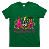 Cowgirl Merry Christmas Y'all T-Shirt - Irish Green