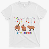 Capybara Merry Christmas Capy Holidays Capybara Christmas T-Shirt - White
