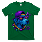 Cool Mardi Gras Purple Spade Dog T-Shirt