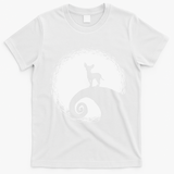 Chihuahua Moon Halloween Costume for Dog Lovers T-Shirt - White