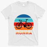 Cycle Momma Mom Mountain Bike Cyclist Cycling Coach Bicycle Cute Gift T-Shirt - White