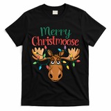 Christmas Moose Merry Christmoose T-Shirt - Black