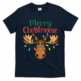 Christmas Moose Merry Christmoose T-Shirt - Navy Blue