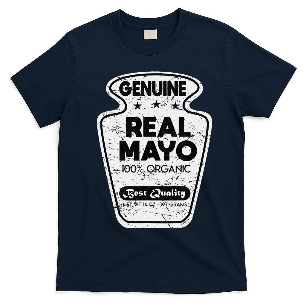 Condiment Mayo Mayonnaise Costume Vintage Halloween Gifts T-Shirt - Navy Blue