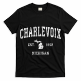 Charlevoix Michigan Mi Vintage Athletic Sports T-Shirt