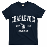 Charlevoix Michigan Mi Vintage Athletic Sports T-Shirt