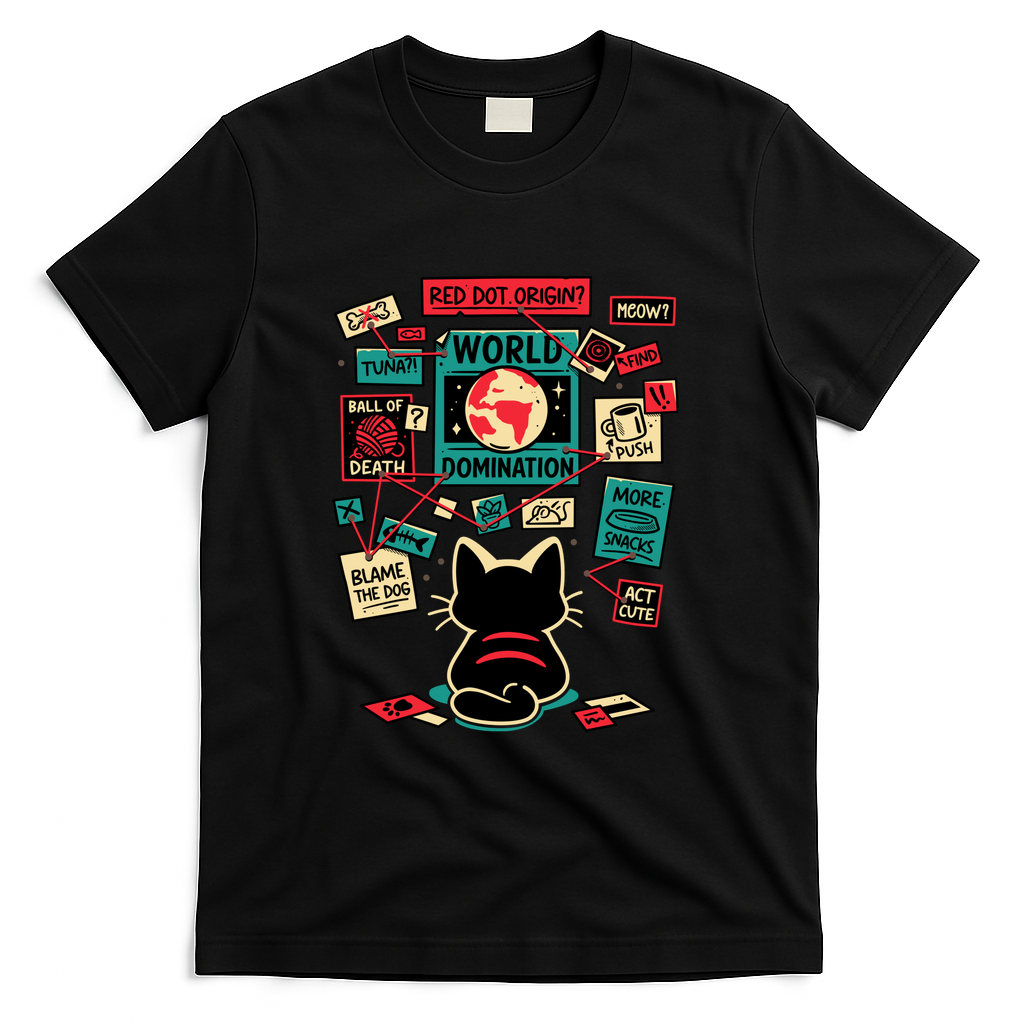 Cat Master Plan - Evil Kitten - Black