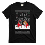 Christmas Miss Peaches & Pete The Beagle T-Shirt - Black