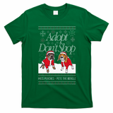 Christmas Miss Peaches & Pete The Beagle T-Shirt - Irish Green