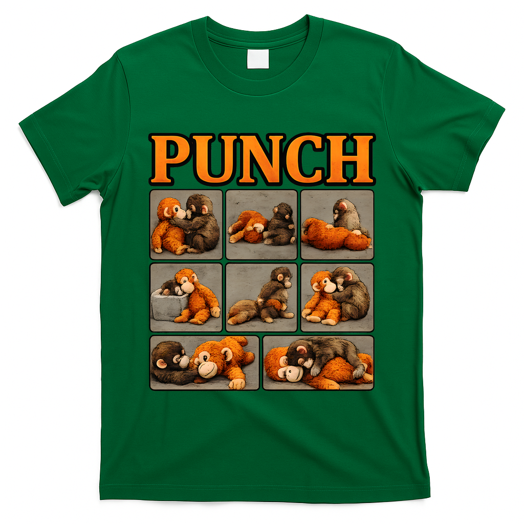 Cute Monkey Punch Funny T-Shirt