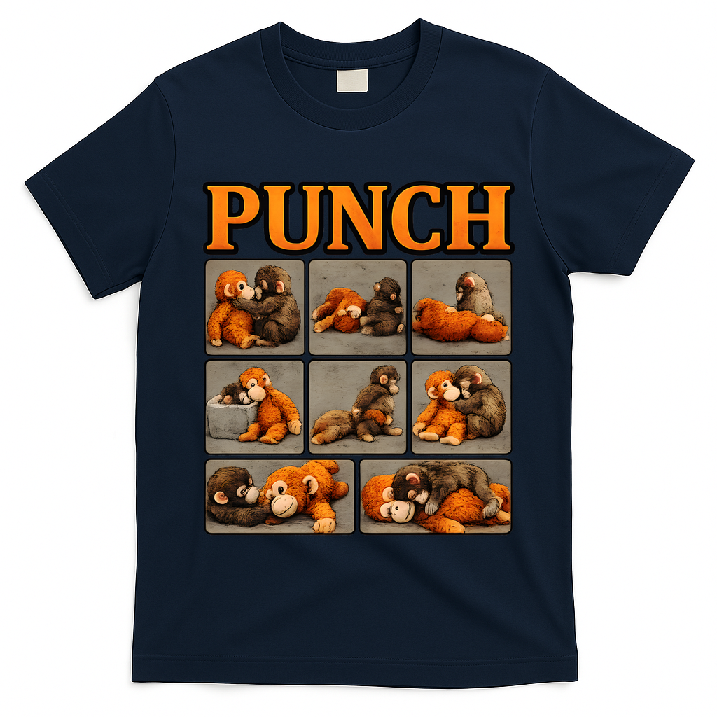 Cute Monkey Punch Funny T-Shirt
