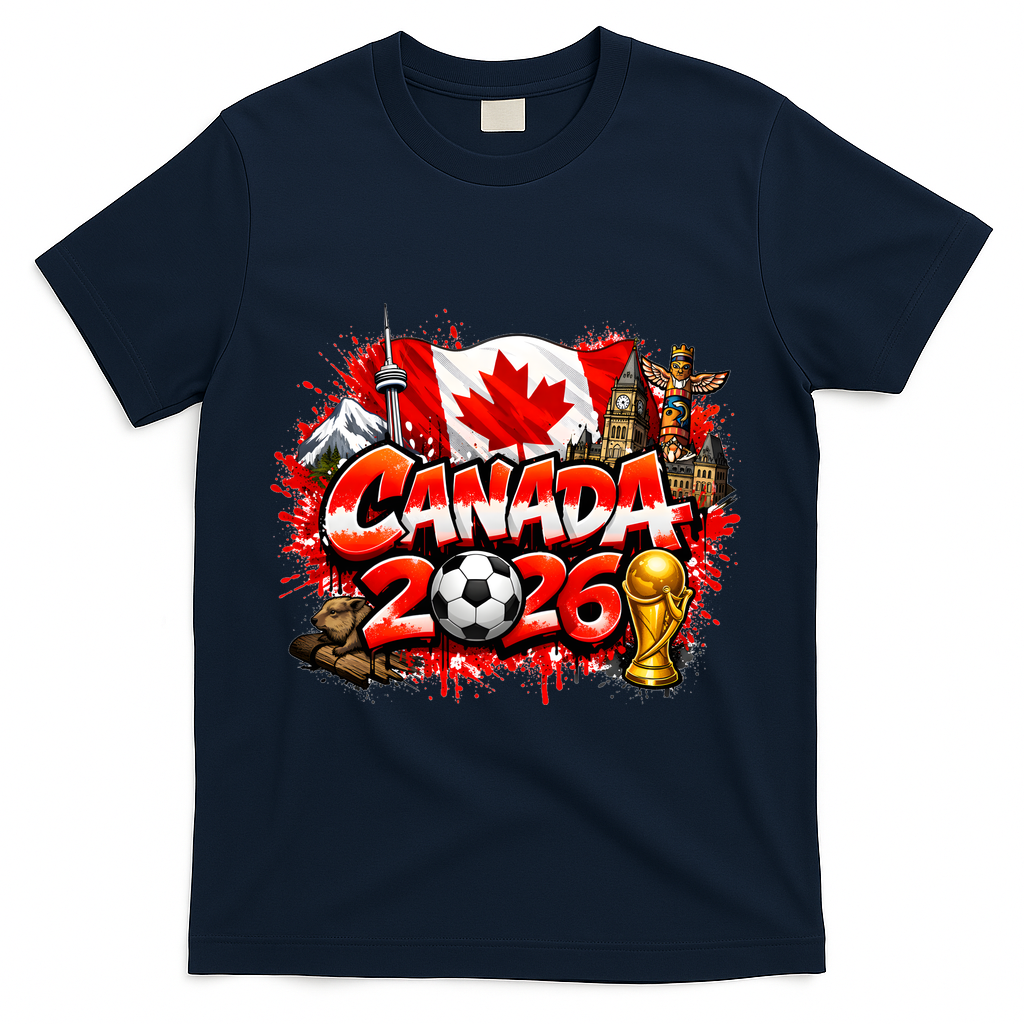 CANADA North America Soccer Tournament 2026 T-Shirt - Navy