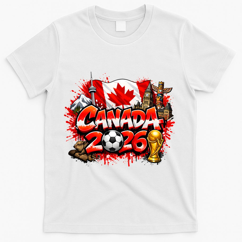 CANADA North America Soccer Tournament 2026 T-Shirt - White