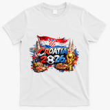 CROITIA North America Soccer Tournament 2026 T-Shirt - White