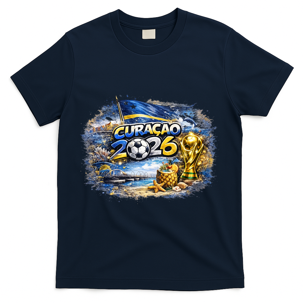 CURACAO North America Soccer Tournament 2026 T-Shirt - Navy