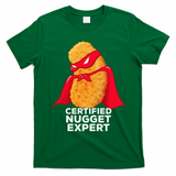 Chicken Nugget Certified Nugget Expert Halloween Costume T-Shirt - Irish Green