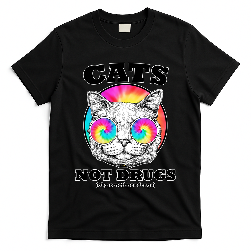 Cats Not Drugs Ok Sometimes Drugs T-Shirt