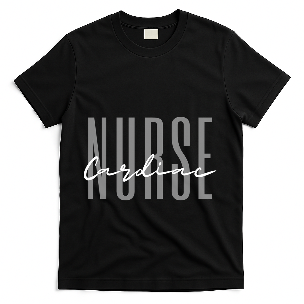 Cardiac Nurse Registered Nurse Great Gift T-Shirt - Black