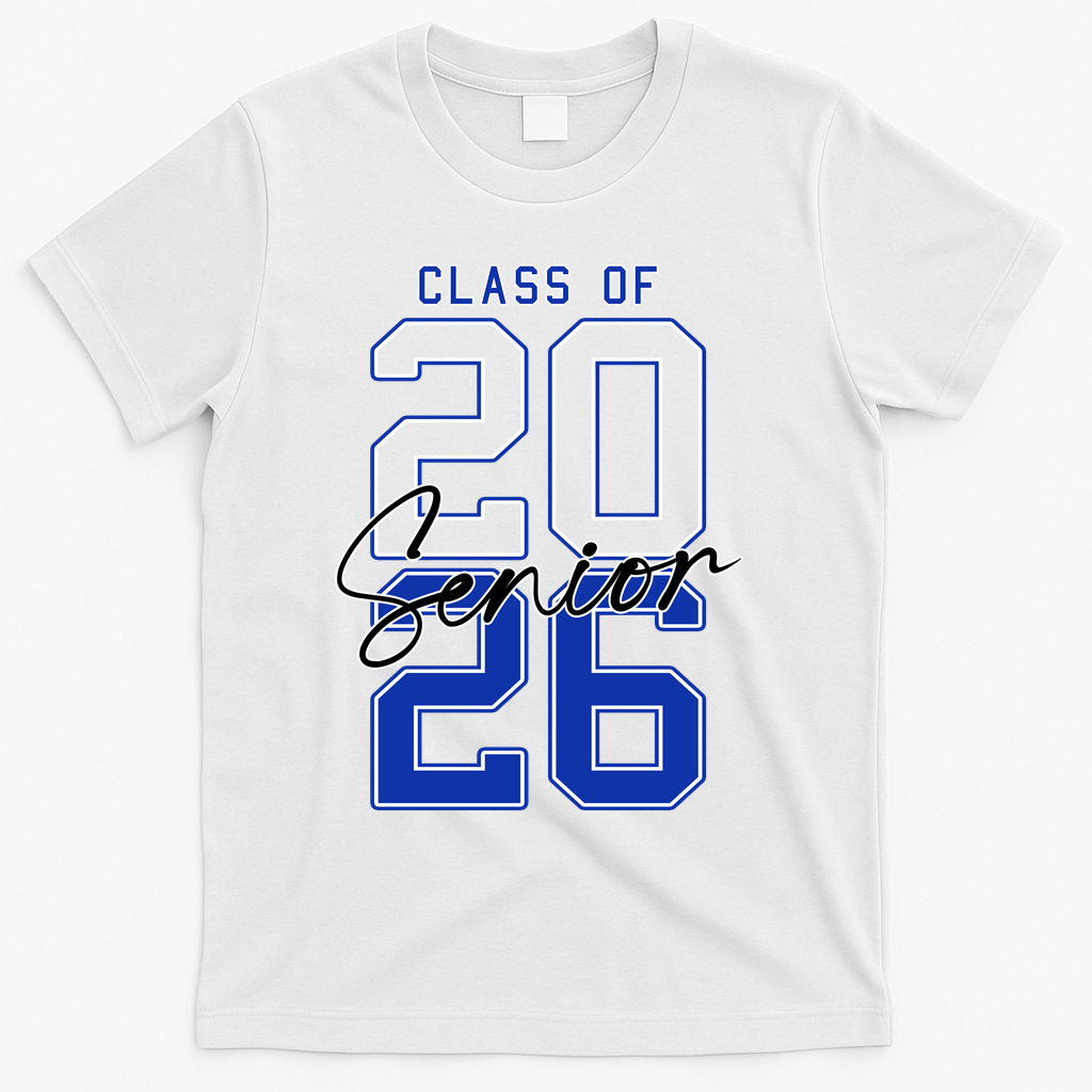 Class Of 2026 Seniors 26 Graduation Senior Grad T-Shirt - White