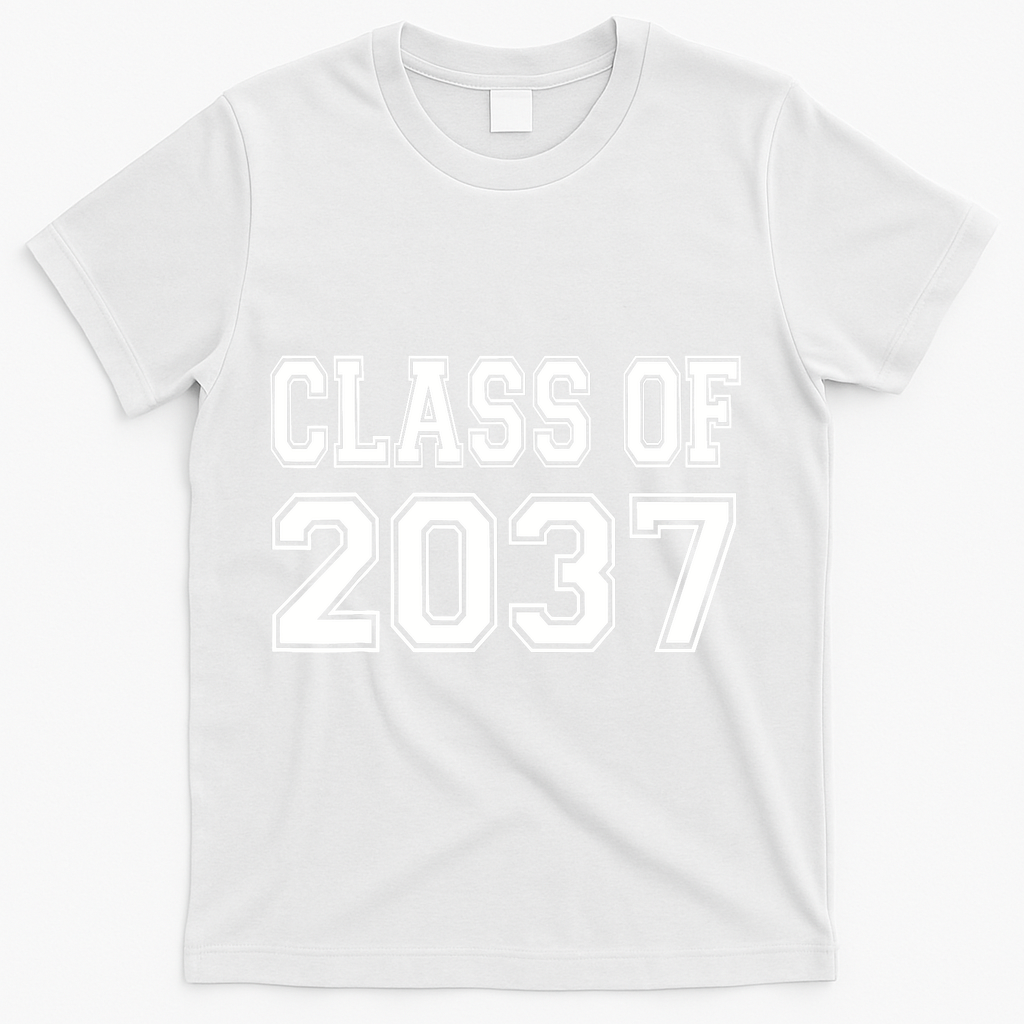 Class of 2037 grow with me T-Shirt - White