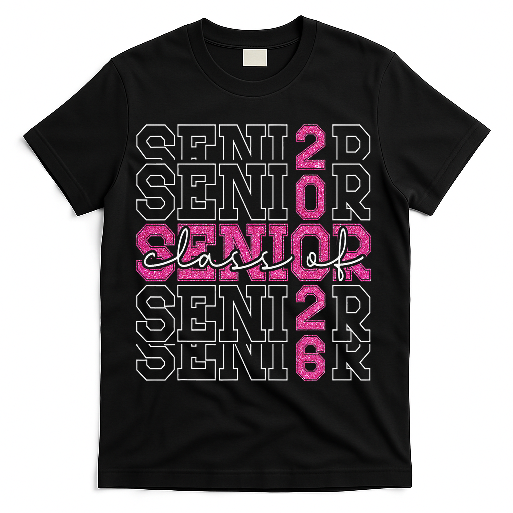 Class Of 2026 Senior 2026 Grad Graduate Graduation 2026 Gift T-Shirt - Black